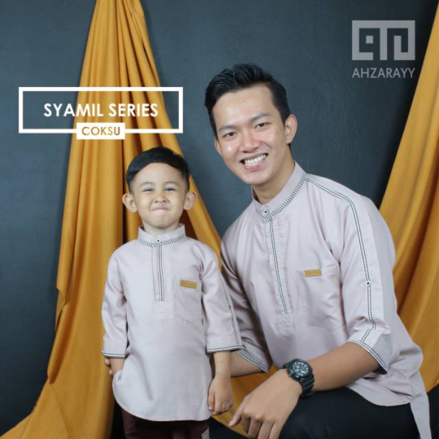 Setelan Kurta Couple Ayah Anak Original Ahzarayy / Koko Couple Ayah anak