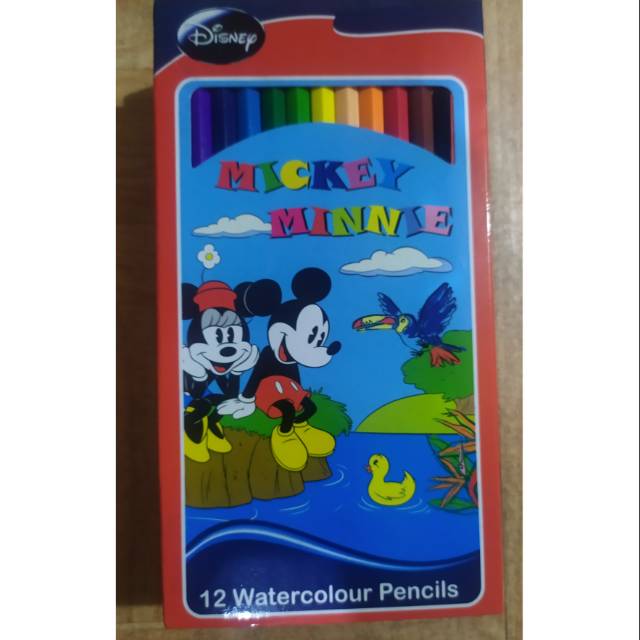 

Pensil Warna mickey and minnie 12 warna
