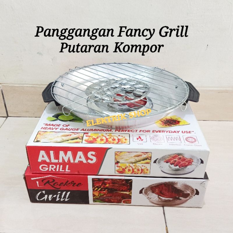 ALAT PANGGANGAN KOMPOR TANPA ARANG / PANGGANGAN FANCY GRILL PUTAR