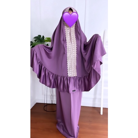 MUKENA DEWASA ZIPER MUKENA 2 IN 1 MUKENA TRAVELING MUKENA SILK SUTRA VELVET