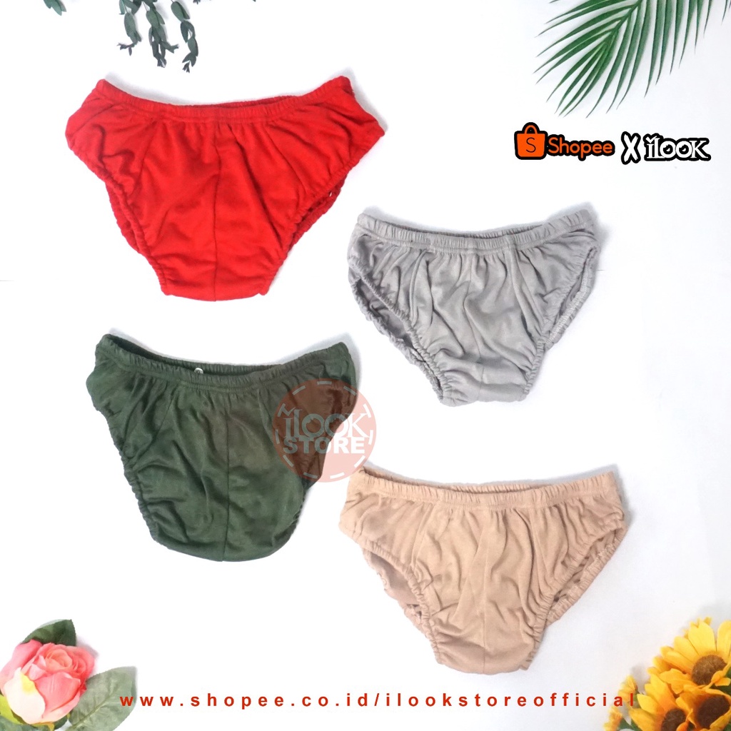ilook | Celana Dalam Pria Lembaran | CD Laki Laki Cowok Basic Polos