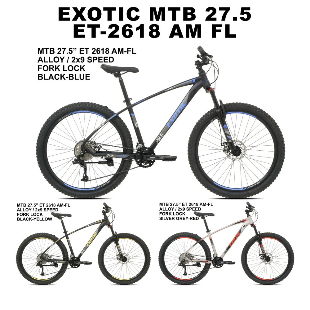 Sepeda Gunung / MTB 27.5 Exotic 2618 AM FL