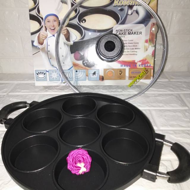 Cetakan Apem // terbul mini // Cetakan HappyCall lubang 7 datar