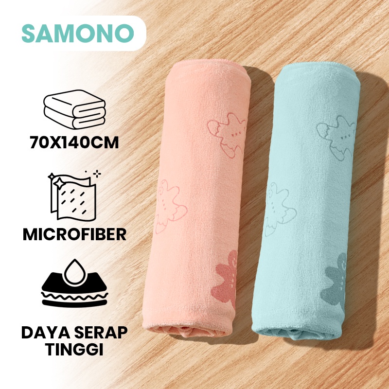 PRODUK NEW - Handuk Mandi Dewasa Microfiber 70 x140CM Magic Towel Daya Serap Tinggi Cepat Kering ST50