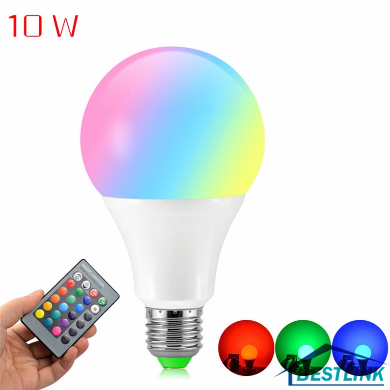 BL Lampu  Bohlam  LED RGB E27 Warna  warni  Bentuk Bola 