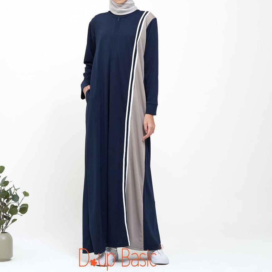 WZTR DUPBASIC GAMIS KAOS MILAS - Gamis Casual Daily Gamis Sporty Syari Terbaru Bahan Kaos Remaja Imp