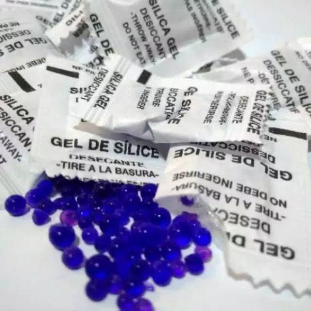 Jual Silica Gel Blue Sachet Gr Isi Pcs Silika Gel Blue Gr