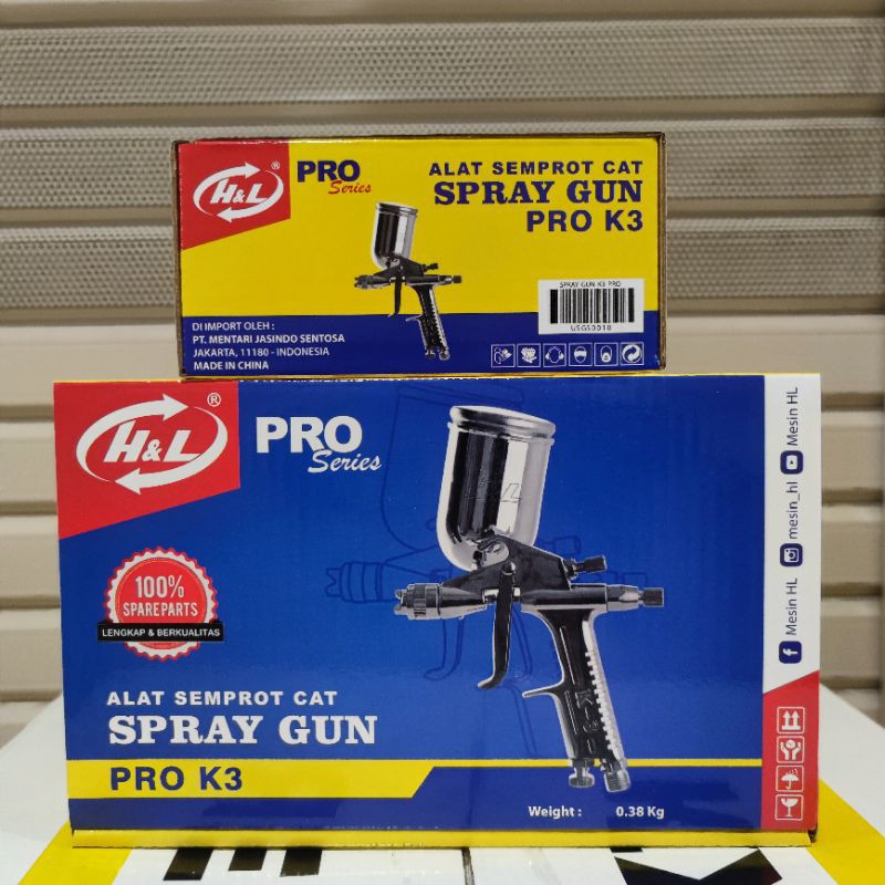 Spray Gun H&amp;L PRO K3 Tabung Atas 200ml