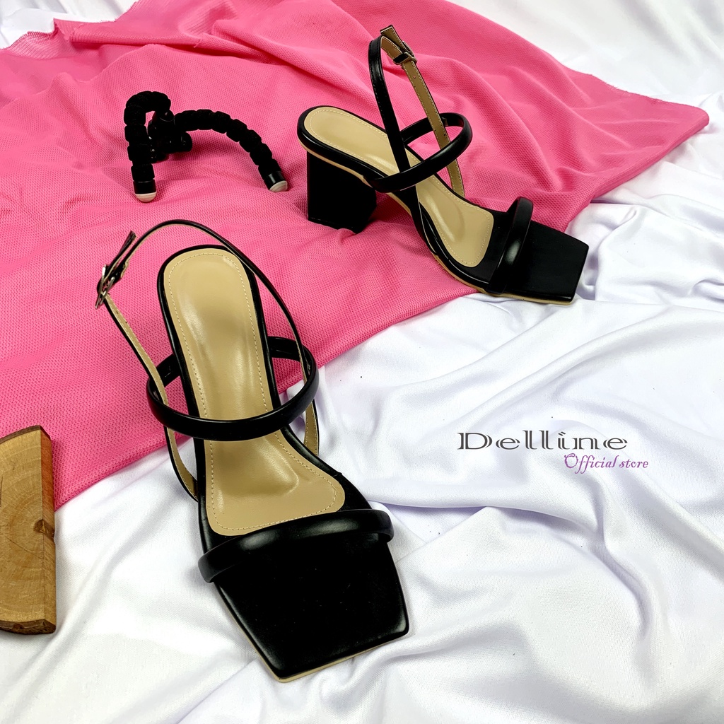 sendal wanita delline premium  hak 7 cm ceria