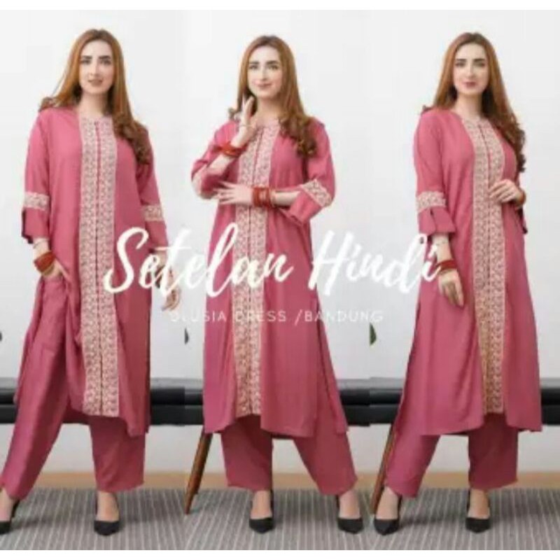 SETELAN HINDI DLUSIA DRESS I GAMIS ARABIAN
