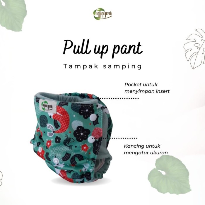 NINGRAT Clodi Pull Up Pant Pocket Diaper Popok Kain Cuci Ulang