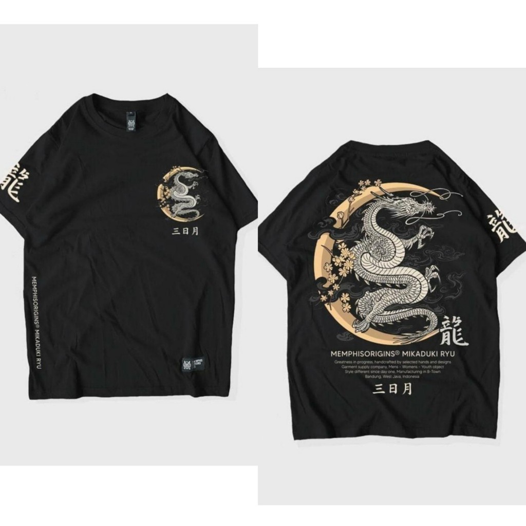 Tshirt sukajan japan- kaos pria dragon black -hospital playlist tshirt -tshirt pria cotton distro