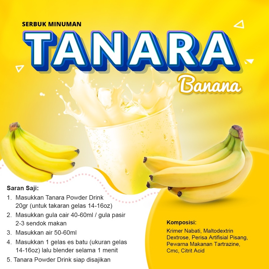 

Bubuk Banana 1Kg - Serbuk Minuman Milkshake Rasa Buah Pisang - bp