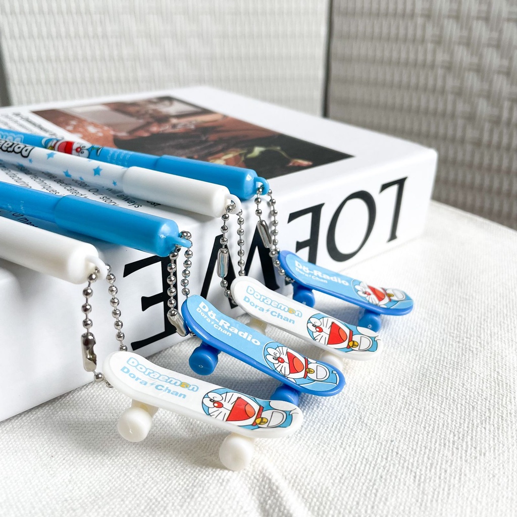 PULPEN SKATEBOARD DORAEMON PEN BTS PENA SKATE BOARD LUCU UNIK READY MURAH GROSIR COD