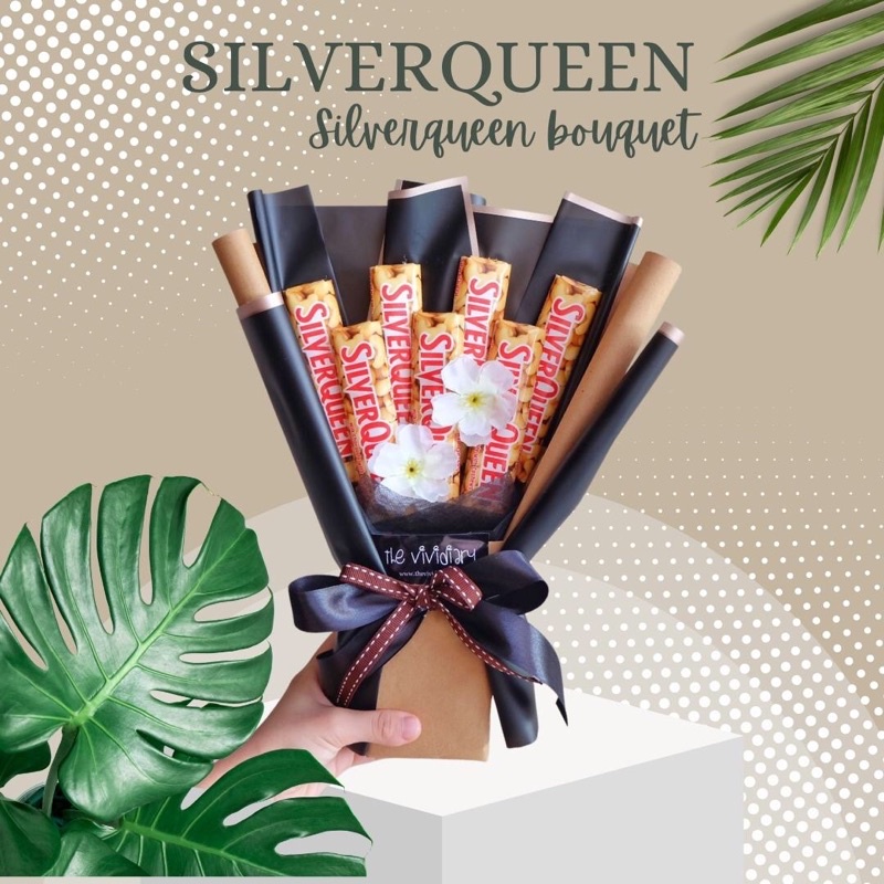 Buket Coklat Chocolate Bouquet Silverqueen Buket Makanan Murah