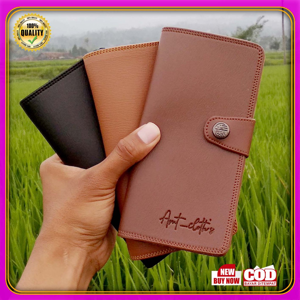 Lagi FLASH SALE!! Dompet Pria kancing panjang Dewasa Lipat kekinian