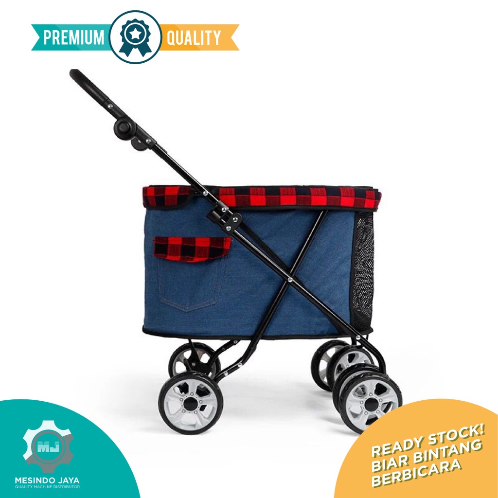 Pet Stroller Anjing Kucing Kereta Dorong Dog Stroller 4 Wheels Folding / Pet Stroller Kereta Dorong Anjing Kucing 4 Wheels Dog Stroller Folding