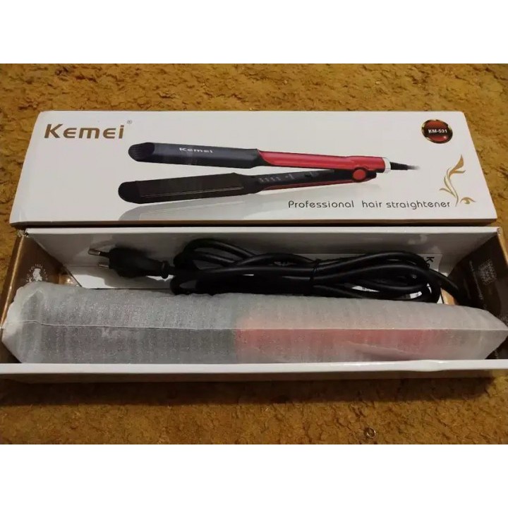 KEMEI KM-531 - Professional Hair Straightener Tourmaline Heating Plate