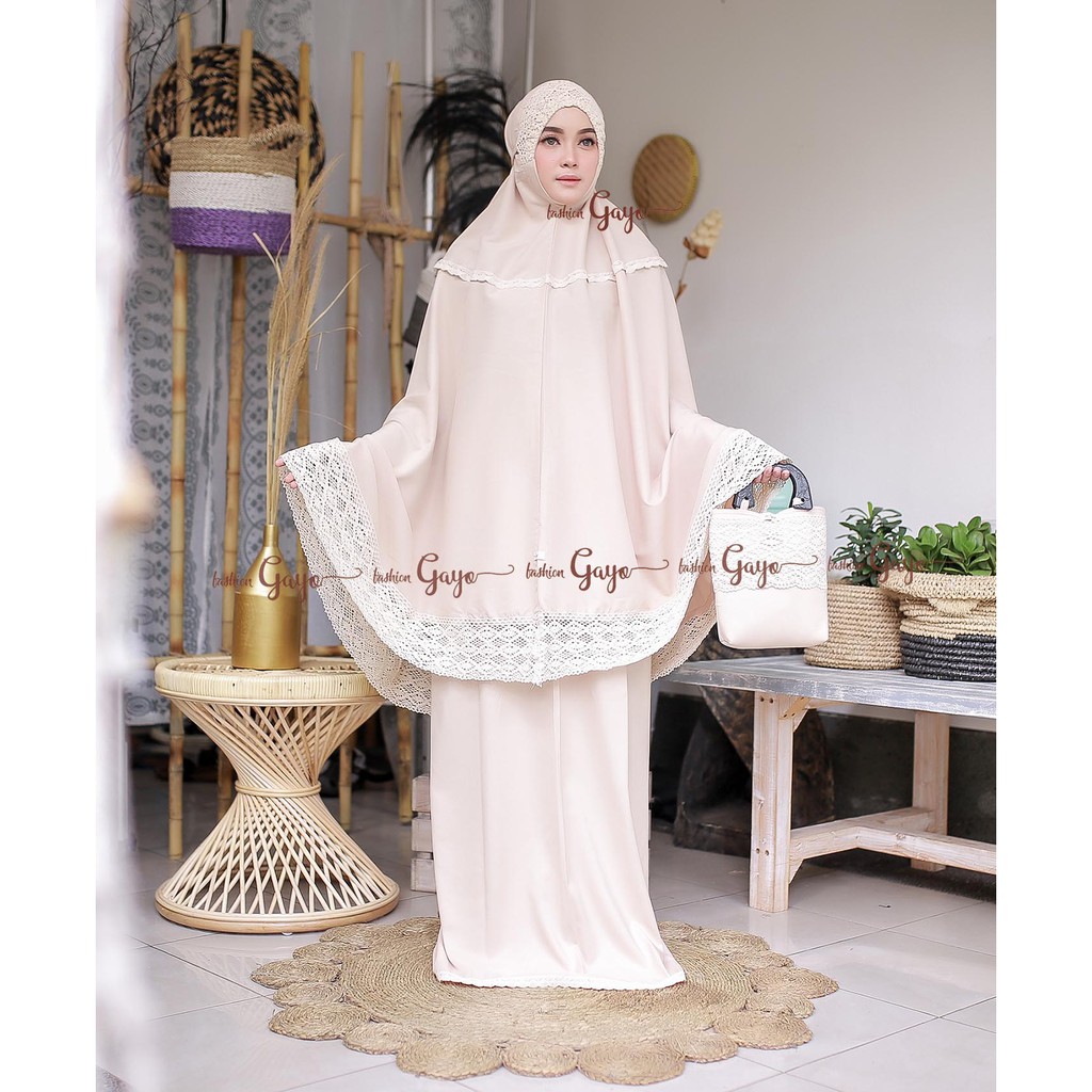 Mukena katun khadijah rajut innayaseries