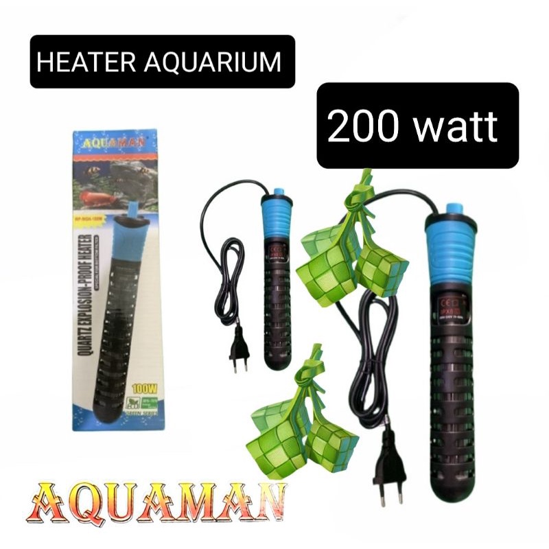 AQUAMAN WP 200 WATT HEATER PEMANAS AIR AQUARIUM