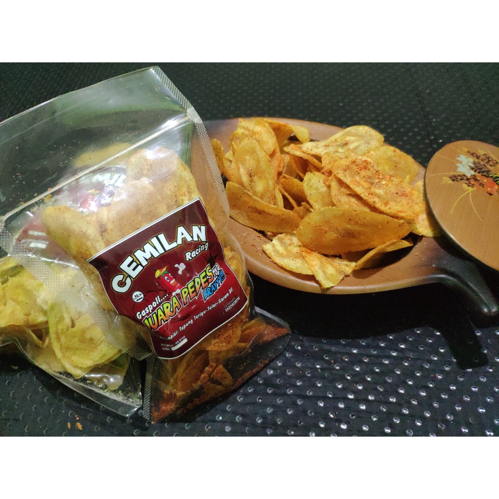 

KERIPIK PISANG ASIN GURIH CEMILAN KHAS BANJAR RASA ASIN PEDAS ISI 250 Gram