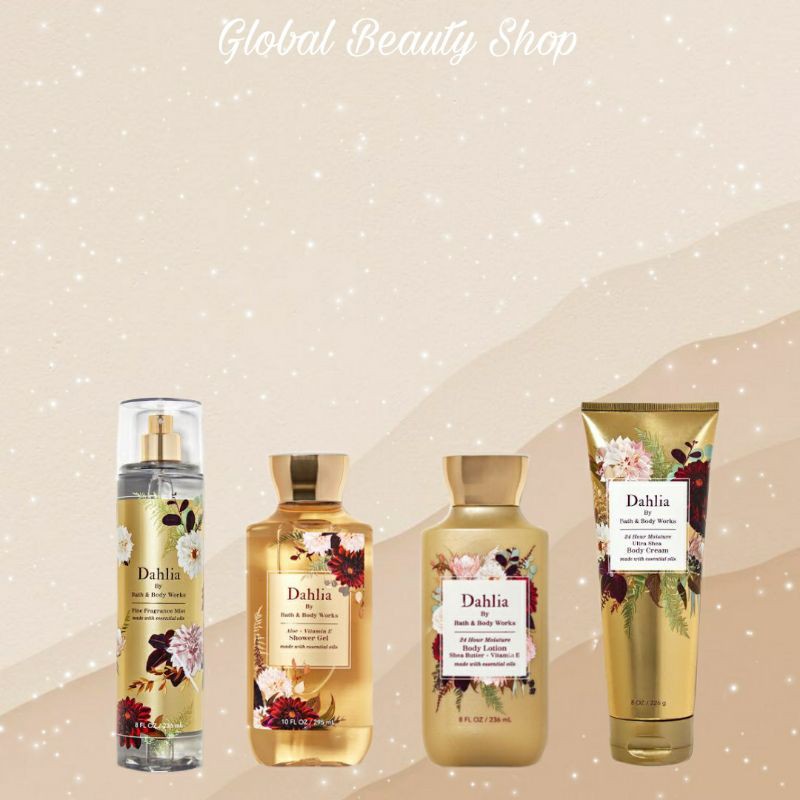 Dahlia Bath and Body Works ( Fragrance Mist - Shower Gel - Body Lotion