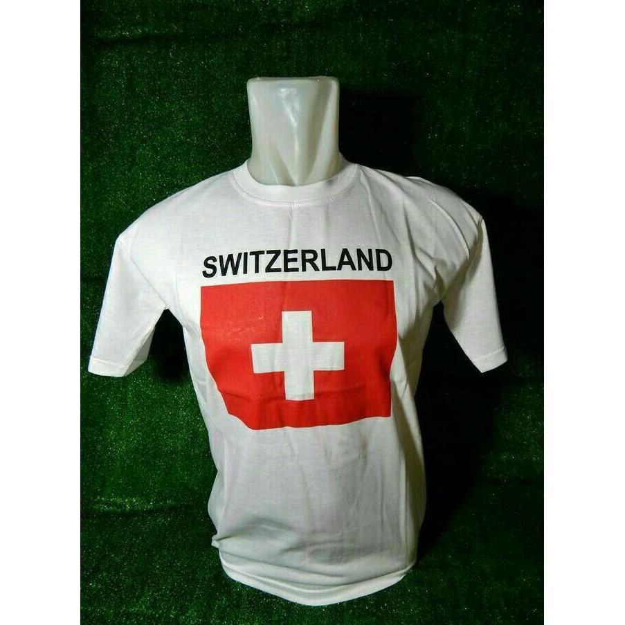 Kaos Souvenir Switzerland Swiss