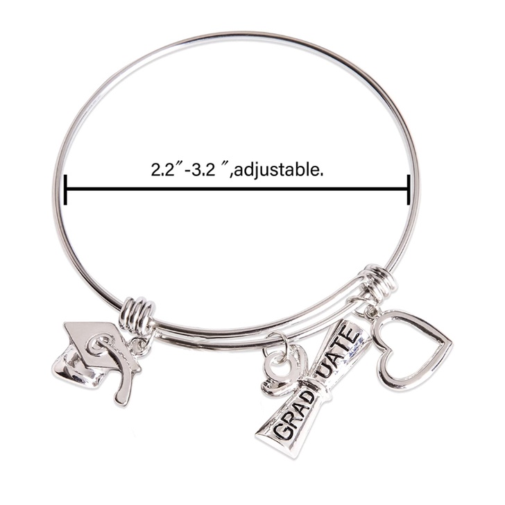 SIY  2021 New Year Graduation Bangle Bracelet Earrings Kit  College Graduation Gifts