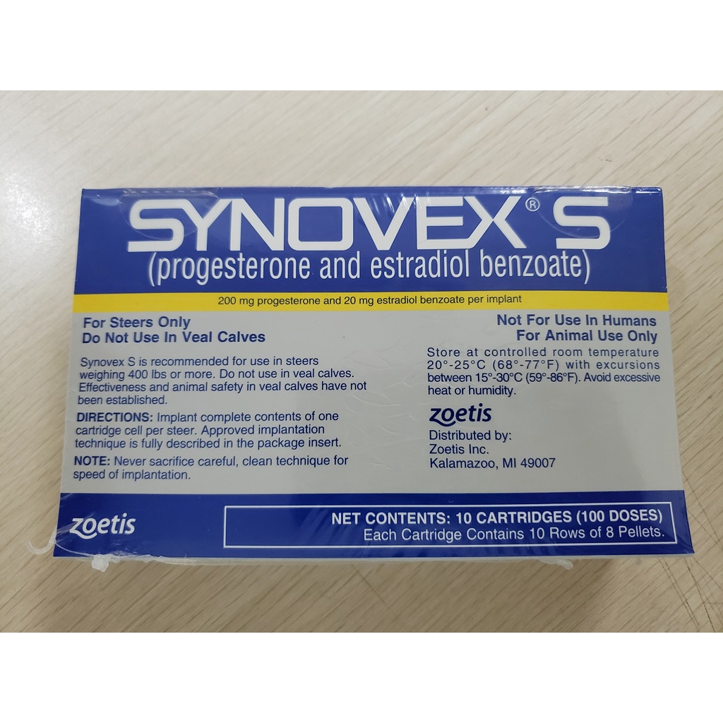 Synovex S Zoetis -Utk Jantan Sapi-