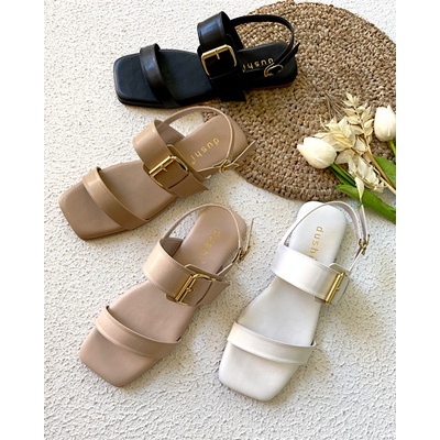 DUSHI Olivia Flat - Sandal tali teplek flat wanita