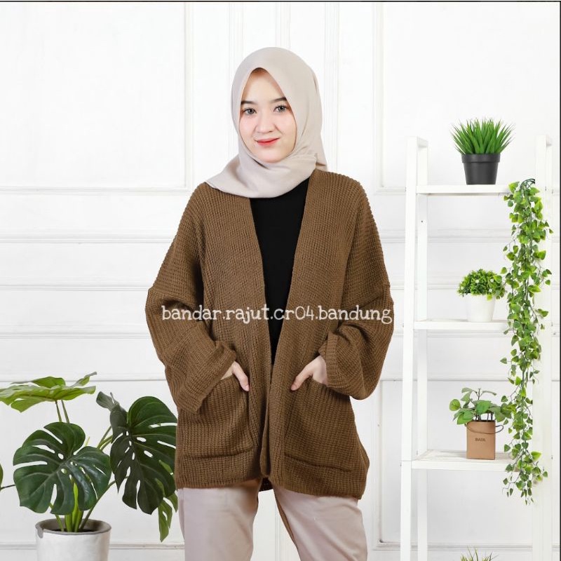 OVERSIZE LAVELLA CARDIGAN RAJUT TEBAL.