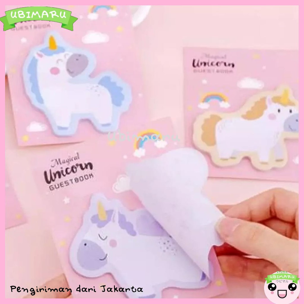 

[UBIMARU] STICKY NOTES UNICORN PONY- MEMO UNICORN - MEMO MINI