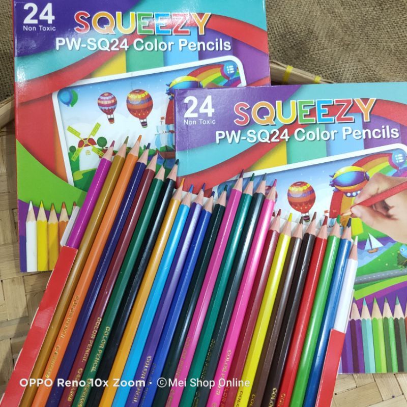 Pensil Warna Joyko 24 Warna-MerkBiasa Nobrand24w