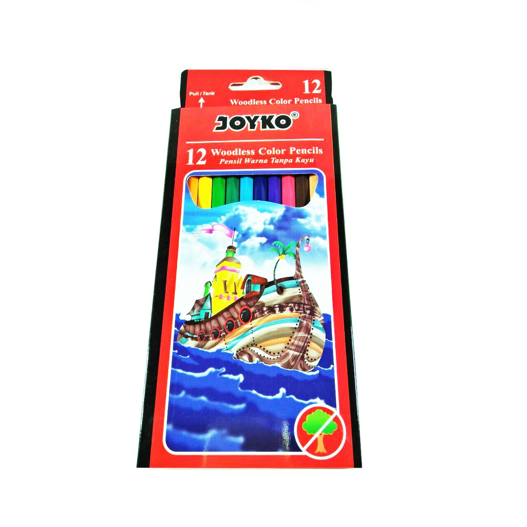 Pensil pinsil crayon warna Joyko isi 12 pcs