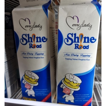 

Shine road whipping cream non dairy whip topping nabati merry lady 1lt