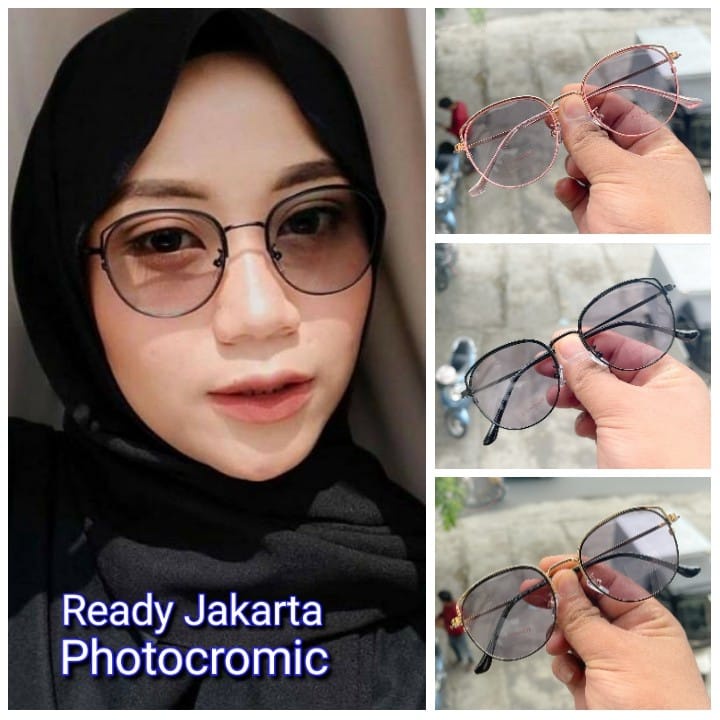 (TERLARIS) PHOTOCROMIC KACAMATA BERUBAH WARNA 1308 FASHION WANITA - SPRING STYLE