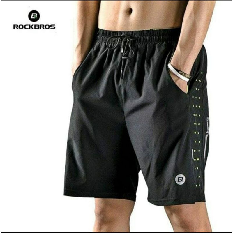 Rockbros LKK014 celana olahraga bersepeda Running Short Pants Sport Quick Dry