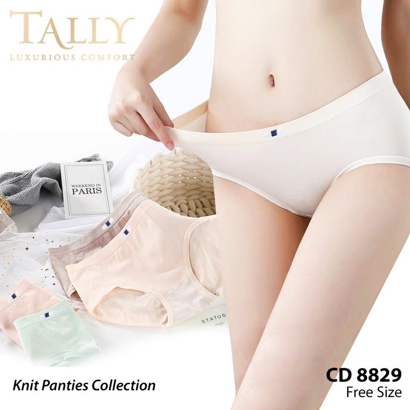 TALLY CD CELANA DALAM RAJUT 8829 I FREE SIZE I FIT XXL | BAHAN RAJUT LEMBUT