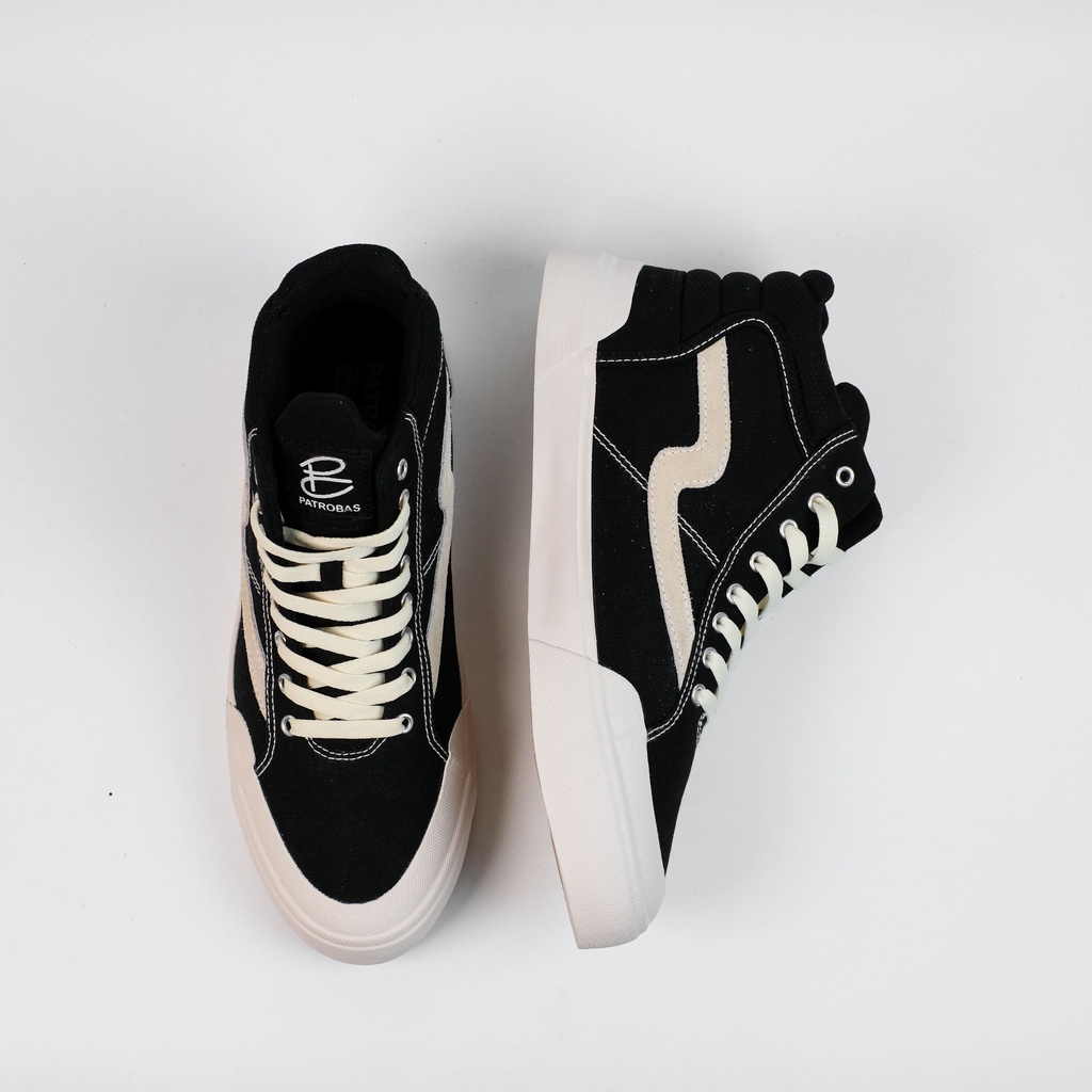 Sepatu Patrobas New Ivan / Equip / Cloud High Original Petrobas Tinggi Hitam Putih