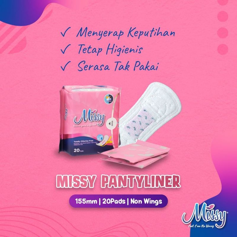 Pembalut Missy Pantyliner / Pembalut Herbal