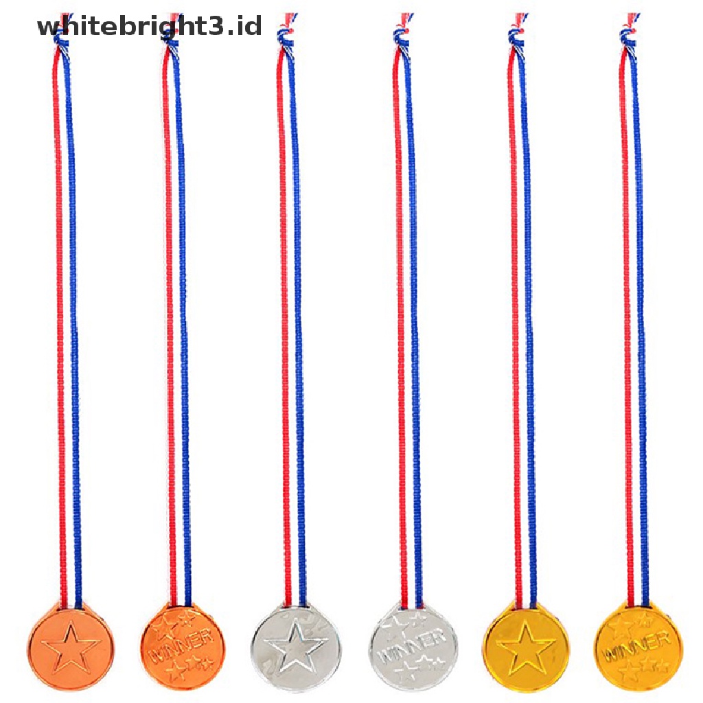 (whitebright3.id) Medali Emas Bahan Plastik Untuk Anak