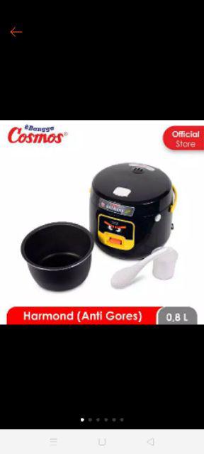 Cosmos Harmond Crj-6601 - Rice Cooker 0.8 L (black/white)