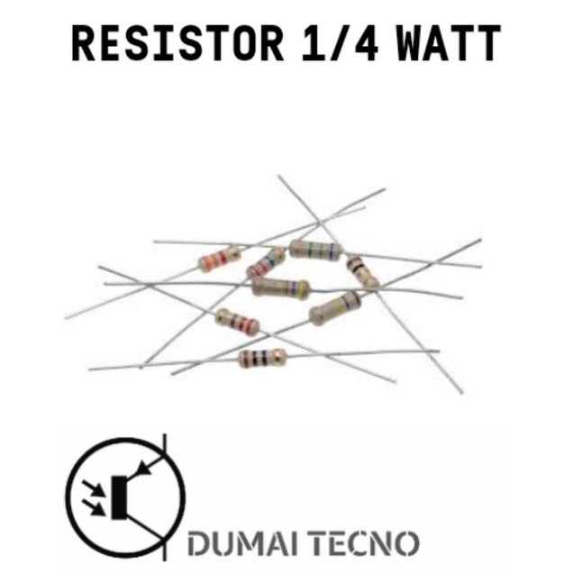 resistor 1/4watt 1/4 watt 0,25 watt 47ohm 47 ohm 47R