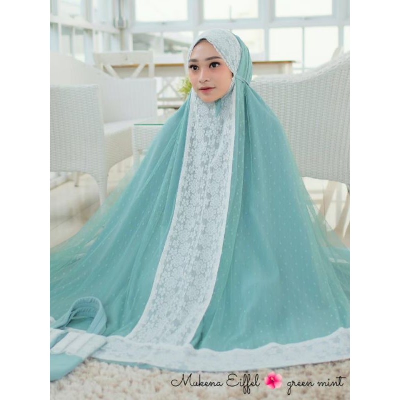 Mukena Eiffel Original-Mukena Hits-Mukena Mewah