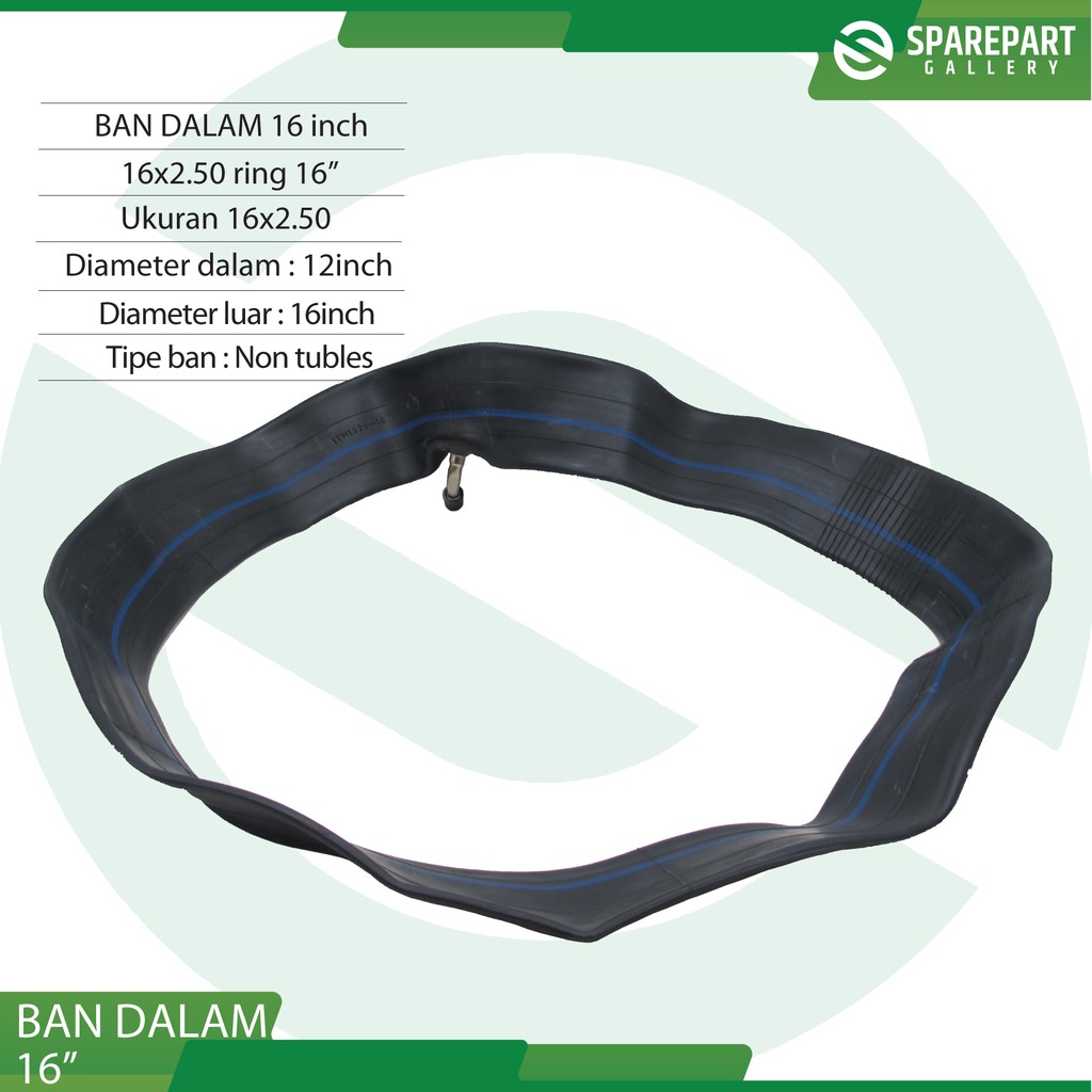 Ban dalan 16&quot; (16x2.50) ring 16inch sepeda listrik