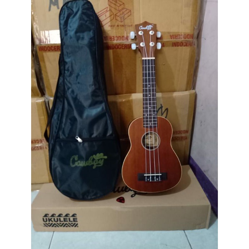 Ukulelele Cowboy Sporano 21 inch Karakter Premium Original Cowboy