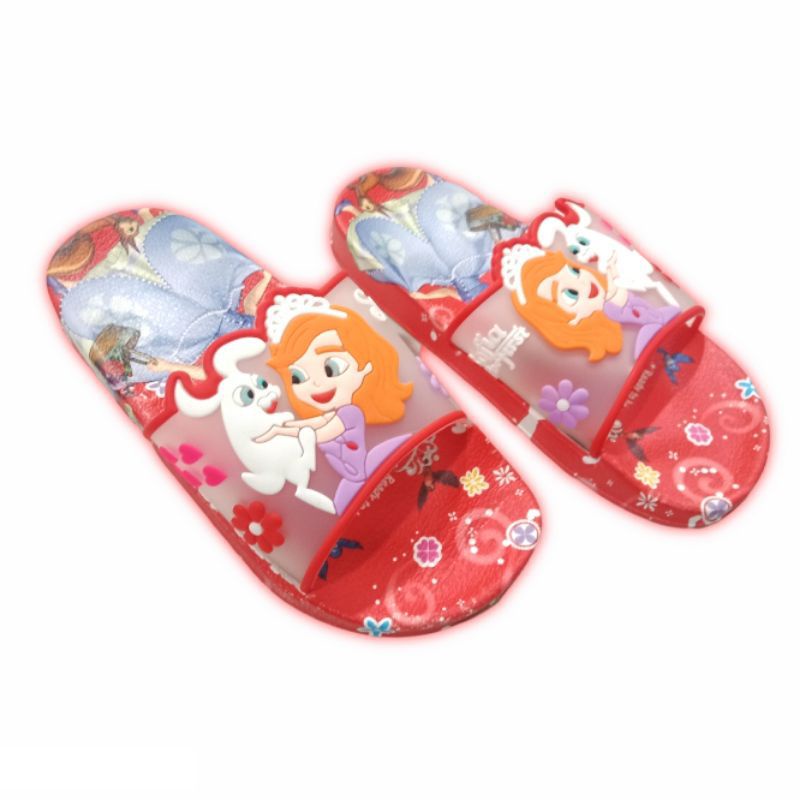 Sandal Slide Anak Perempuan Import Motif Sofia Motif Princes