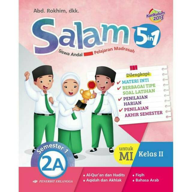 BUKU ERLANGGA SALAM (SISWA ANDAL 5PELAJARAN MI) 5IN1 KLS.2A/K2013 /0092970420