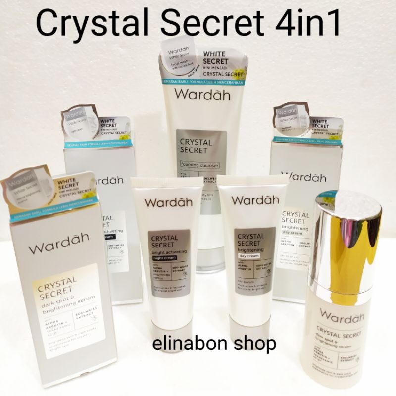 Paket(set) Wardah Crystal Secret 4in1