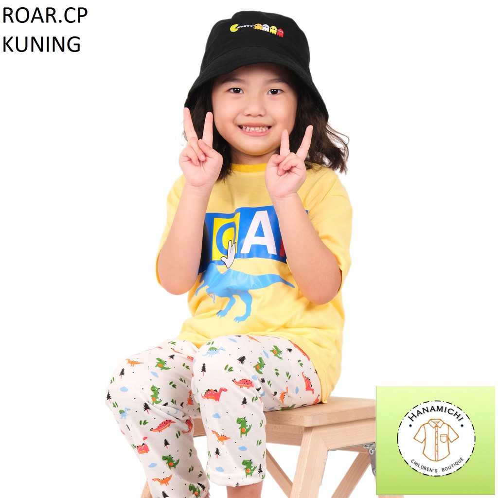 Hanamichi ROAR.CP Setelan Baju Anak Lengan Pendek